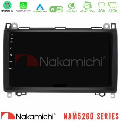 Nakamichi NAM5260 Series 4Core Android13 4+64GB Mercedes A/B/Vito/Sprinter Class Navigation Multimedia Tablet 9