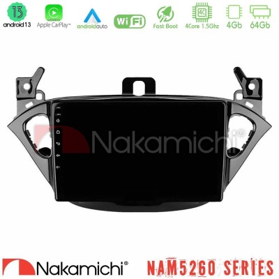 Nakamichi NAM5260 Series 4Core Android13 4+64GB Opel Corsa E/Adam Navigation Multimedia Tablet 9