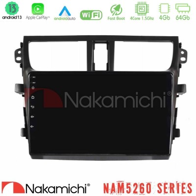 Nakamichi NAM5260 Series Suzuki Celerio 2014-2020 4Core Android13 4+64GB Navigation Multimedia Tablet 9