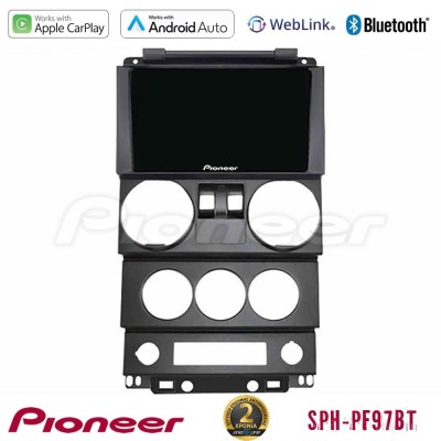 Pioneer SPH-PF97BT Series    Jeep Wrangler 2Door 2008-2010 Multimedia Station 9