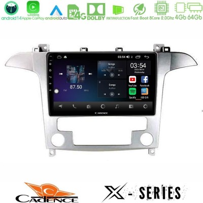 Cadence X Series Ford S-Max 2006-2012 8core Android 14 4+64GB Navigation Multimedia Tablet 9