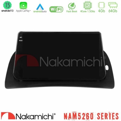 Nakamichi NAM5260 Series 4Core Android13 4+64GB Renault Kangoo 2013-2018 Navigation Multimedia Tablet 9