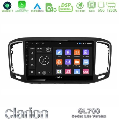 Clarion GL700 Lite Series 8Core Android11 6+128GB VW Sharan 2010-2015 Navigation Multimedia Tablet 9
