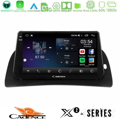 Cadence X2 Series 8Core Android14 6+128GB  Renault Kangoo 2015-2018 Navigation Multimedia Tablet 9