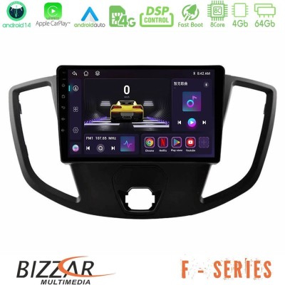 Bizzar F Series 8Core Android14 4+64GB  Ford Transit 2014-> Navigation Multimedia Tablet 9