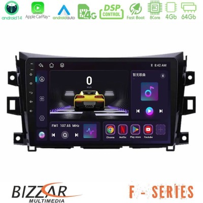 Bizzar F Series 8Core Android14 4+64GB  Nissan Navara NP300 Navigation Multimedia Tablet 9