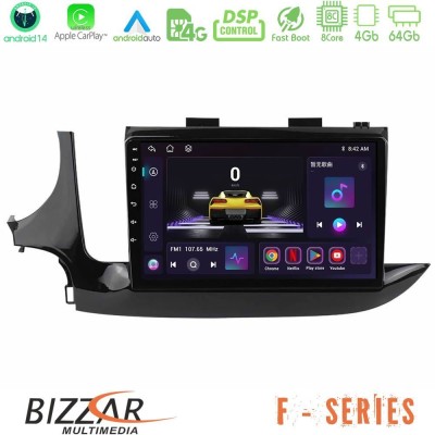 Bizzar F Series 8Core Android14 4+64GB  Opel Mokka 2016-2020 Navigation Multimedia Tablet 9
