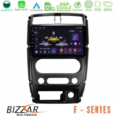 Bizzar F Series 8Core Android14 4+64GB  Suzuki Jimny 2007-2017 Navigation Multimedia Tablet 9