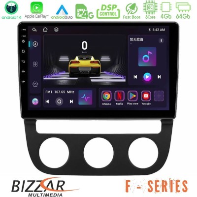 Bizzar F Series 8Core Android14 4+64GB  VW Jetta Navigation Multimedia Tablet 10