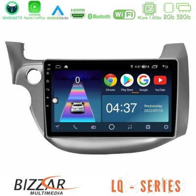 Bizzar LQ Series 4Core Android14 2+32GB Honda Jazz 2009-2013 Navigation Multimedia Tablet 10