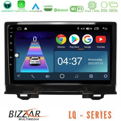 Bizzar LQ Series 4Core Android14 2+32GB Honda HR-V 2021-> Navigation Multimedia Tablet 9