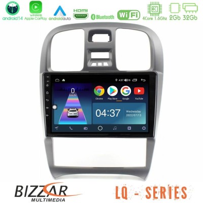 Bizzar LQ Series 4Core Android14 2+32GB Hyundai Sonata 2001-2005 Navigation Multimedia Tablet 9