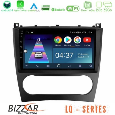 Bizzar LQ Series 4Core Android14 2+32GB Mercedes W203 Facelift Navigation Multimedia Tablet 9