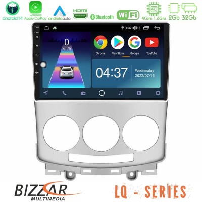 Bizzar LQ Series 4Core Android14 2+32GB Mazda 5 2004-2010 Navigation Multimedia Tablet 9