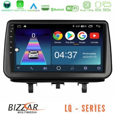 Bizzar LQ Series 4Core Android14 2+32GB Opel Meriva B 2010-2017 Navigation Multimedia Tablet 9