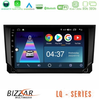 Bizzar LQ Series 4Core Android14 2+32GB Seat Arona/Ibiza Navigation Multimedia Tablet 9