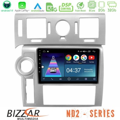 Bizzar ND2 Series 8Core Android14 2+32GB  Hummer H2 2008-2009 Navigation Multimedia Tablet 9
