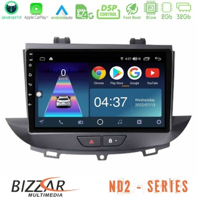 Bizzar ND2 Series 8Core Android14 2+32GB Opel Grandland/Crossland X Navigation Multimedia Tablet 9