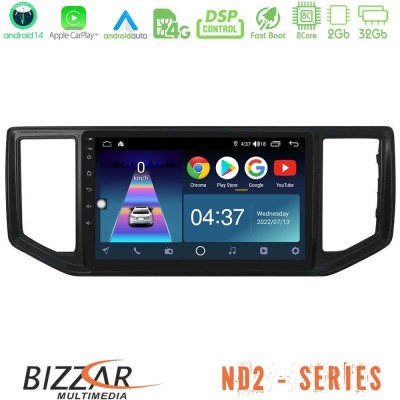 Bizzar ND2 Series 8Core Android14 2+32GB  VW Amarok 2017-2022 Navigation Multimedia Tablet 9