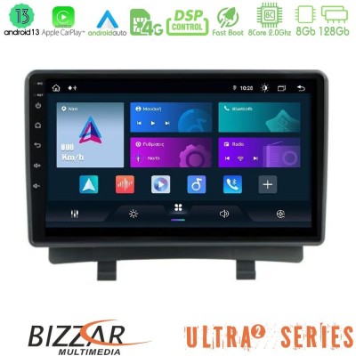 Bizzar Ultra Series Opel Zafira 8core Android13 8+128GB Navigation Multimedia Tablet 9