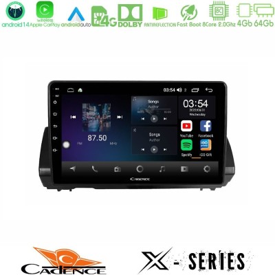 Cadence X Series Dacia Sandero/Logan/Jogger 2022-> 8core Android 14 4+64GB Navigation Multimedia Tablet 9