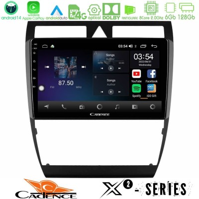 Cadence X2 Series 8Core Android14 6+128GB  Audi A6 (C5) 1997-2004 Navigation Multimedia Tablet 9