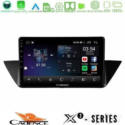 Cadence X2 Series 8Core Android14 6+128GB  BMW Χ1 E84 Navigation Multimedia Tablet 10