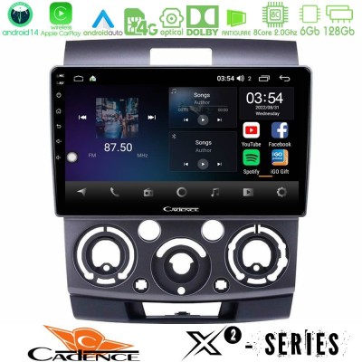 Cadence X2 Series 8Core Android14 6+128GB  Ford Ranger/Mazda BT50 Navigation Multimedia Tablet 9