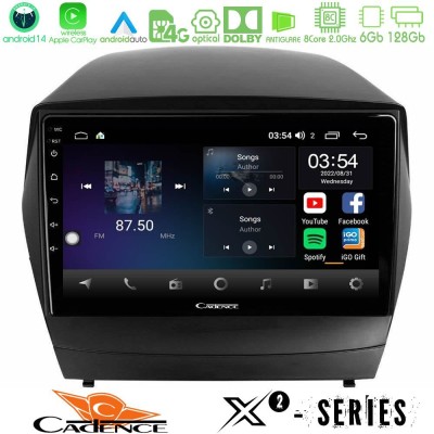 Cadence X2 Series 8Core Android14 6+128GB  Hyundai IX35 Auto A/C Navigation Multimedia Tablet 9