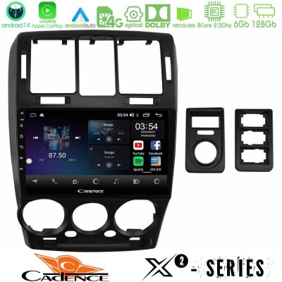 Cadence X2 Series 8Core Android14 6+128GB  Hyundai Getz 2002-2009 Navigation Multimedia Tablet 9
