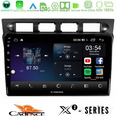 Cadence X2 Series 8Core Android14 6+128GB  Kia Picanto 2004-2007 Navigation Multimedia Tablet 9