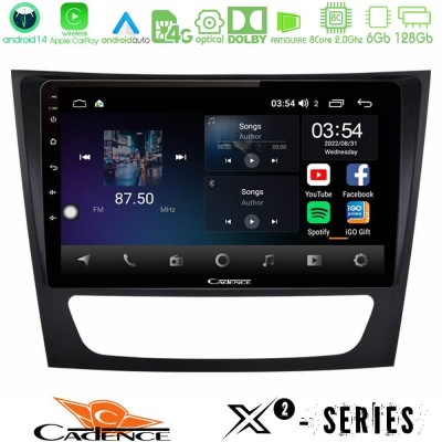 Cadence X2 Series 8Core Android14 6+128GB  Mercedes E Class / CLS Class Navigation Multimedia Tablet 9