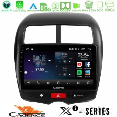 Cadence X2 Series 8Core Android14 6+128GB  Mitsubishi ASX Navigation Multimedia Tablet 10