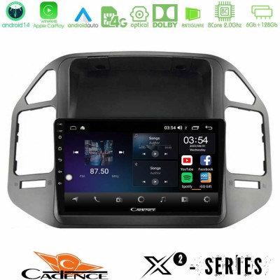 Cadence X2 Series 8Core Android14 6+128GB Mitsubishi Pajero 2002-2006 Navigation Multimedia Tablet 9