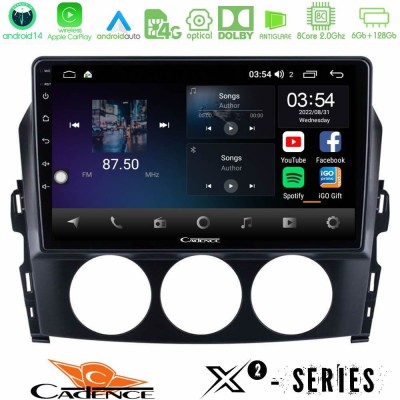Cadence X2 Series 8Core Android14 6+128GB  Mazda MX-5 2006-2008 Navigation Multimedia Tablet 9