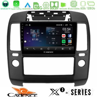 Cadence X2 Series 8Core Android14 6+128GB  Nissan Navara Navigation Multimedia Tablet 9