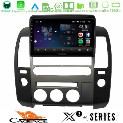 Cadence X2 Series 8Core Android14 6+128GB   Nissan Navara D40 2006-2012 (με εργ.οθόνη) Navigation Multimedia Tablet 9