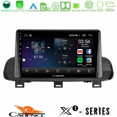 Cadence X2 Series 8Core Android14 6+128GB  Nissan Qashqai J12 amp; X-Trail T33 Navigation Multimedia Tablet 10