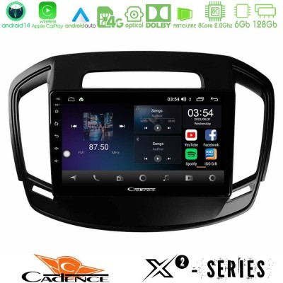 Cadence X2 Series 8Core Android14 6+128GB  Opel Insignia 2014-2017 Navigation Multimedia Tablet 9