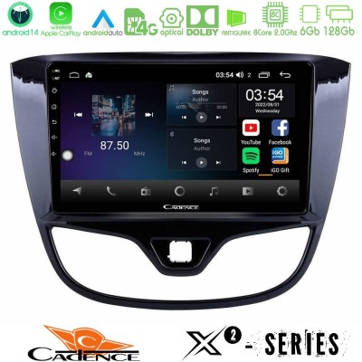 Cadence X2 Series 8Core Android14 6+128GB  Opel Karl 2017-2019 Navigation Multimedia Tablet 9
