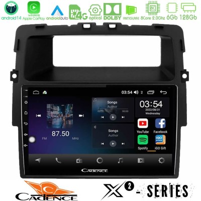 Cadence X2 Series 8Core Android14 6+128GB  Renault/Nissan/Opel Navigation Multimedia Tablet 10