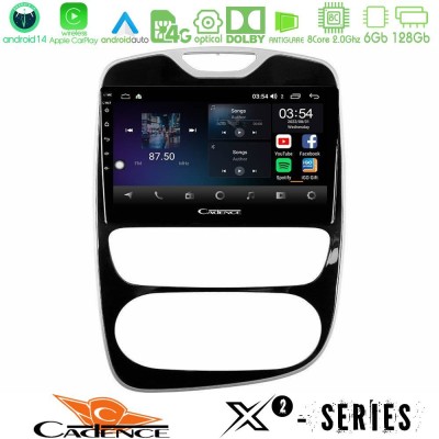 Cadence X2 Series 8Core Android14 6+128GB  Renault Clio 2016-2019 Navigation Multimedia Tablet 10