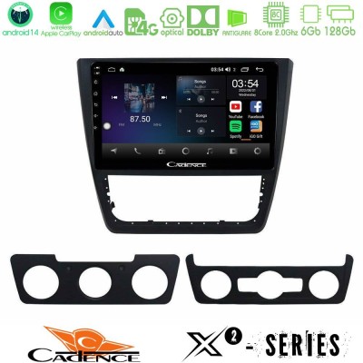 Cadence X2 Series 8Core Android14 6+128GB  Skoda Yeti 2009-> Navigation Multimedia Tablet 10