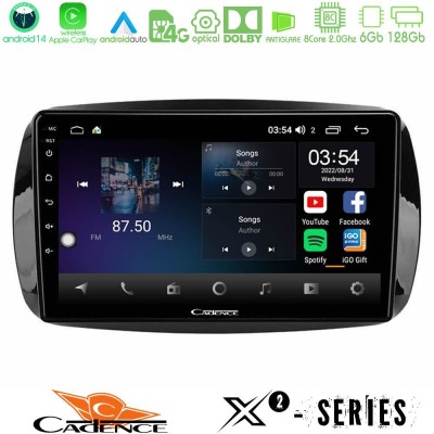 Cadence X2 Series 8Core Android14 6+128GB  Smart 453 Navigation Multimedia Tablet 9
