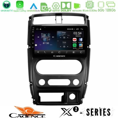 Cadence X2 Series 8Core Android14 6+128GB  Suzuki Jimny 2007-2017 Navigation Multimedia Tablet 9