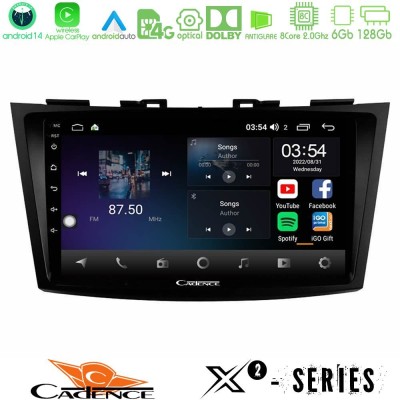 Cadence X2 Series 8Core Android14 6+128GB  Suzuki Swift 2011-2016 Navigation Multimedia Tablet 9