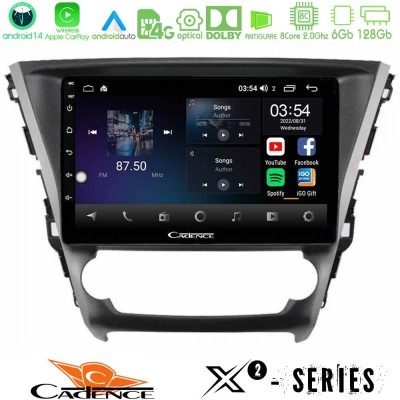 Cadence X2 Series 8Core Android14 6+128GB  Toyota Avensis 2015-2018 Navigation Multimedia Tablet 9