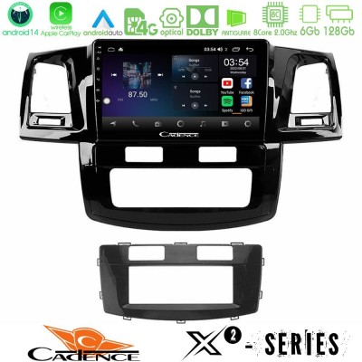 Cadence X2 Series 8Core Android14 6+128GB  Toyota Hilux 2007-2016 Navigation Multimedia Tablet 9