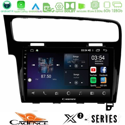 Cadence X2 Series 8Core Android14 6+128GB  VW GOLF 7 Navigation Multimedia Tablet 10