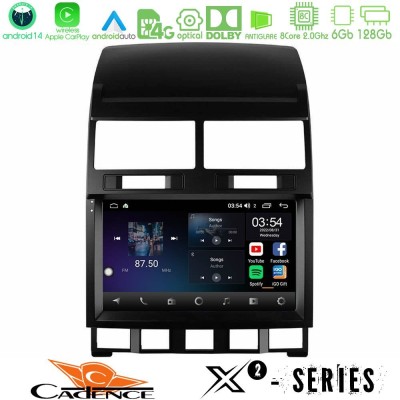 Cadence X2 Series 8Core Android14 6+128GB  VW Touareg 2002 – 2010 Navigation Multimedia Tablet 9